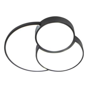 LED Pritemdomas lubinis šviestuvas LED/60W/230V 3000-6500K juoda + nuotolinio valdymo pultas