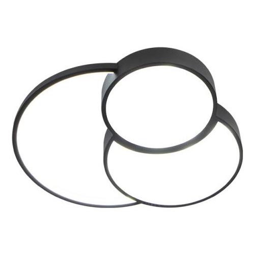 LED Pritemdomas lubinis šviestuvas LED/60W/230V 3000-6500K juoda + nuotolinio valdymo pultas
