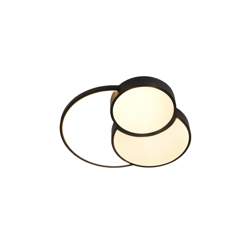 LED Pritemdomas lubinis šviestuvas LED/60W/230V 3000-6500K juoda + nuotolinio valdymo pultas