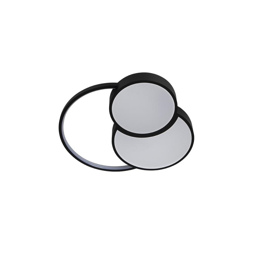 LED Pritemdomas lubinis šviestuvas LED/60W/230V 3000-6500K juoda + nuotolinio valdymo pultas