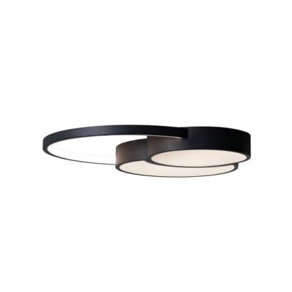 LED Pritemdomas lubinis šviestuvas LED/60W/230V 3000-6500K juoda + nuotolinio valdymo pultas