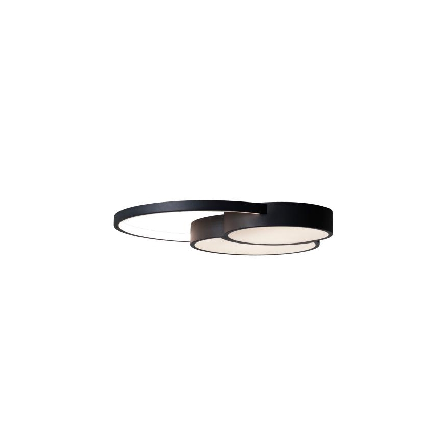 LED Pritemdomas lubinis šviestuvas LED/60W/230V 3000-6500K juoda + nuotolinio valdymo pultas