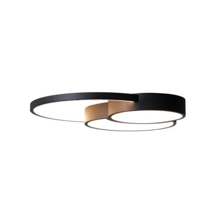 LED Pritemdomas lubinis šviestuvas LED/60W/230V 3000-6500K juoda + nuotolinio valdymo pultas