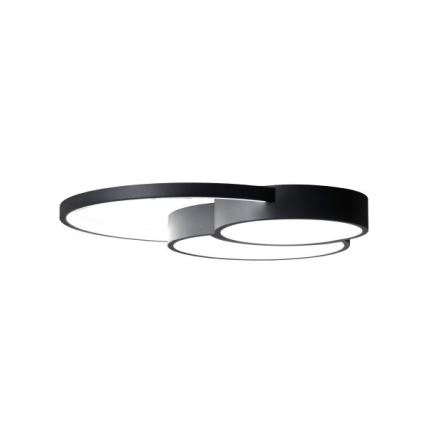 LED Pritemdomas lubinis šviestuvas LED/60W/230V 3000-6500K juoda + nuotolinio valdymo pultas