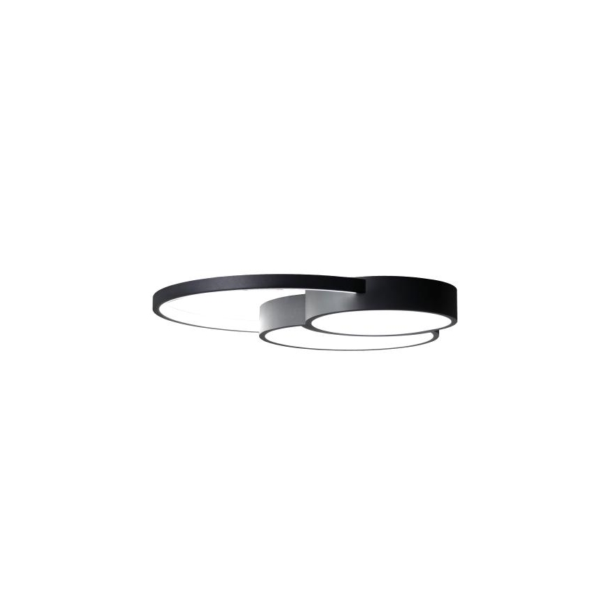 LED Pritemdomas lubinis šviestuvas LED/60W/230V 3000-6500K juoda + nuotolinio valdymo pultas