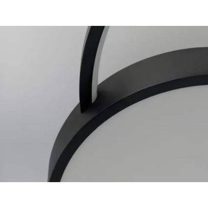 LED Pritemdomas lubinis šviestuvas LED/60W/230V 3000-6500K juoda + nuotolinio valdymo pultas