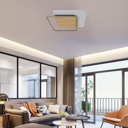 LED Pritemdomas lubinis šviestuvas LED/60W/230V 3000-6500K + nuotolinio valdymo pultas