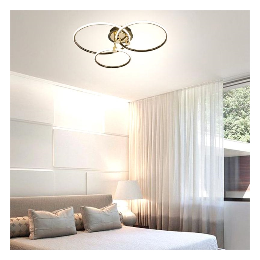 LED Pritemdomas lubinis šviestuvas LED/64W/230V 3000-6500K + nuotolinio valdymo pultas