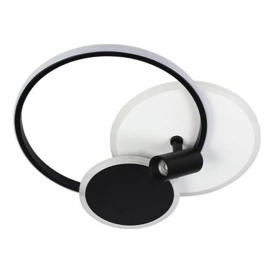 LED Pritemdomas lubinis šviestuvas LED/65W/230V 3000-6500K balta/juoda + nuotolinio valdymo pultas