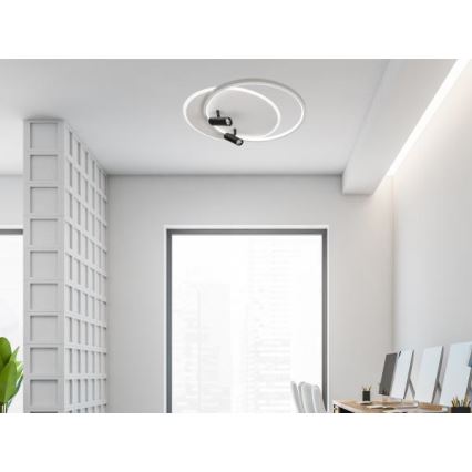 LED Pritemdomas lubinis šviestuvas LED/65W/230V 3000-6500K balta + nuotolinio valdymo pultas