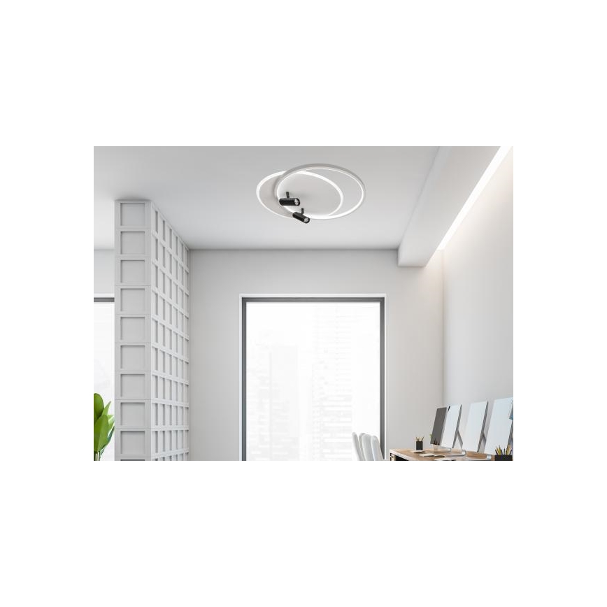 LED Pritemdomas lubinis šviestuvas LED/65W/230V 3000-6500K balta + nuotolinio valdymo pultas