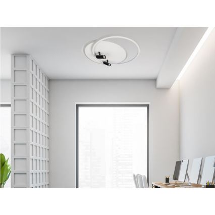 LED Pritemdomas lubinis šviestuvas LED/65W/230V 3000-6500K balta + nuotolinio valdymo pultas