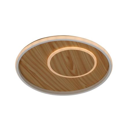 LED Pritemdomas lubinis šviestuvas LED/65W/230V 3000-6500K ruda + nuotolinio valdymo pultas