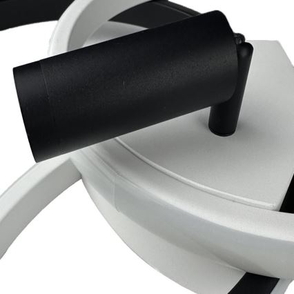 LED Pritemdomas lubinis šviestuvas LED/70W/230V 3000-6500K balta/juoda + nuotolinio valdymo pultas