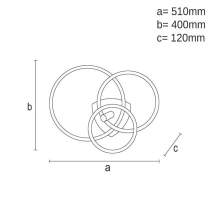 LED Pritemdomas lubinis šviestuvas LED/70W/230V 3000-6500K balta/juoda + nuotolinio valdymo pultas