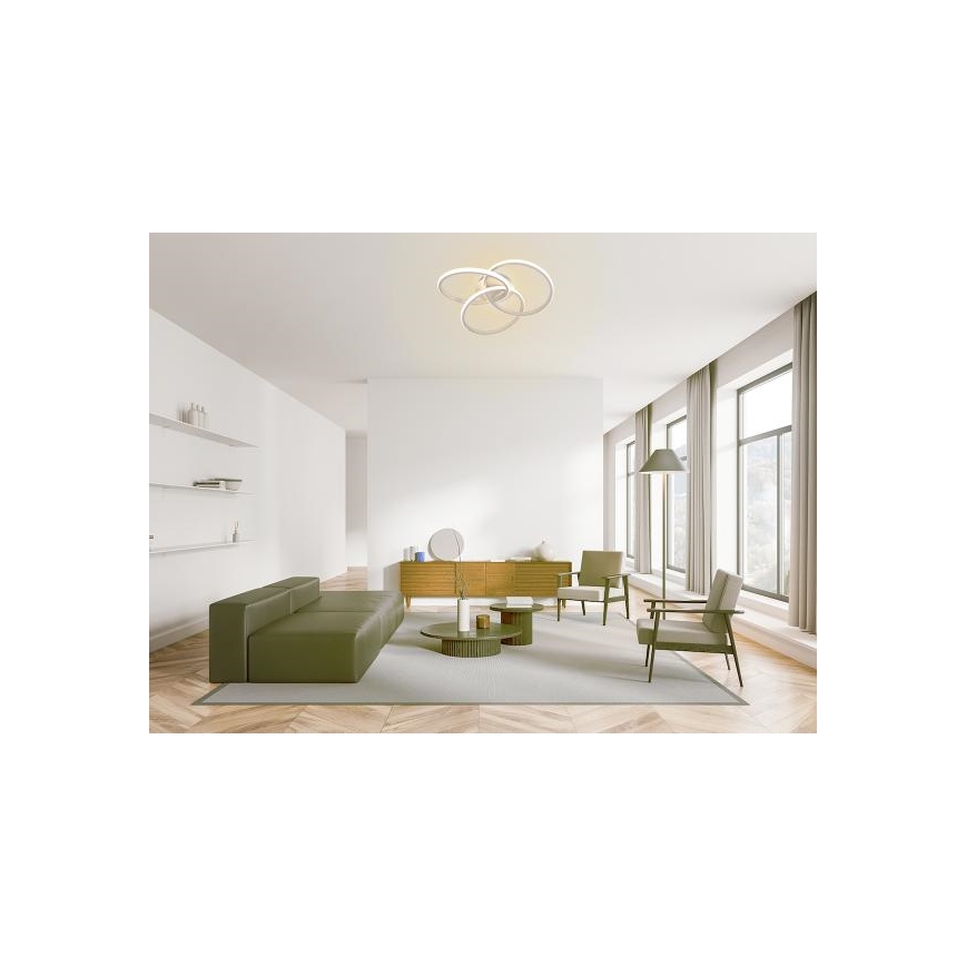 LED Pritemdomas lubinis šviestuvas LED/70W/230V 3000-6500K balta + nuotolinio valdymo pultas