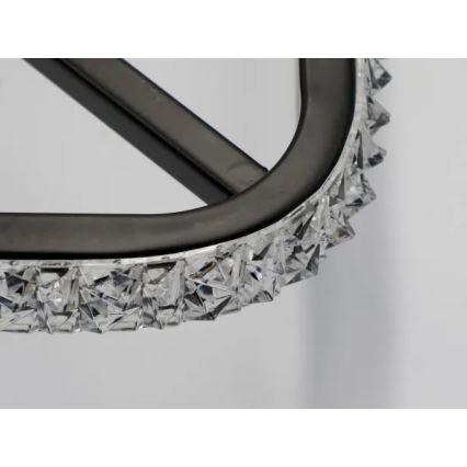 LED Pritemdomas lubinis šviestuvas LED/70W/230V 3000-6500K juoda + nuotolinio valdymo pultas