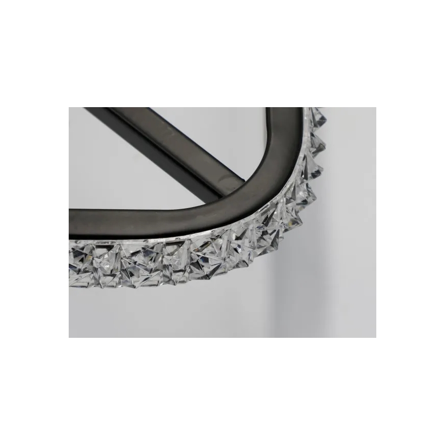 LED Pritemdomas lubinis šviestuvas LED/70W/230V 3000-6500K juoda + nuotolinio valdymo pultas