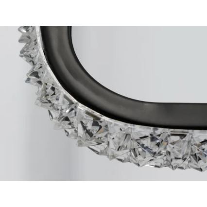 LED Pritemdomas lubinis šviestuvas LED/70W/230V 3000-6500K juoda + nuotolinio valdymo pultas