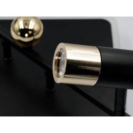 LED Pritemdomas lubinis šviestuvas LED/70W/230V 3000-6500K juoda + nuotolinio valdymo pultas