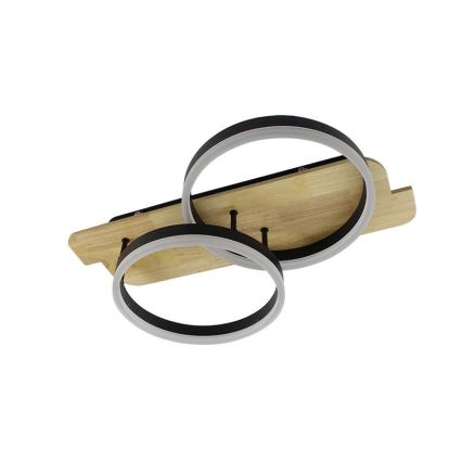 LED Pritemdomas lubinis šviestuvas LED/70W/230V 3000-6500K ąžuolas + nuotolinio valdymo pultas