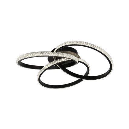 LED Pritemdomas lubinis šviestuvas LED/70W/230V 3000-6500K juoda + nuotolinio valdymo pultas