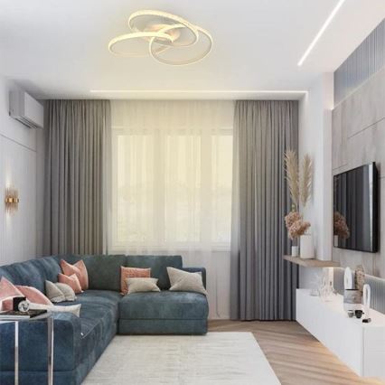 LED Pritemdomas lubinis šviestuvas LED/70W/230V 3000-6500K balta + nuotolinio valdymo pultas