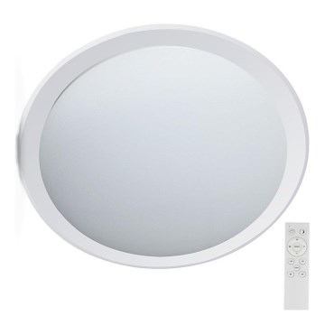 LED Pritemdomas lubinis šviestuvas LED/72W/230V 3000-6500K diametras 67 cm balta + nuotolinio valdymo pultas
