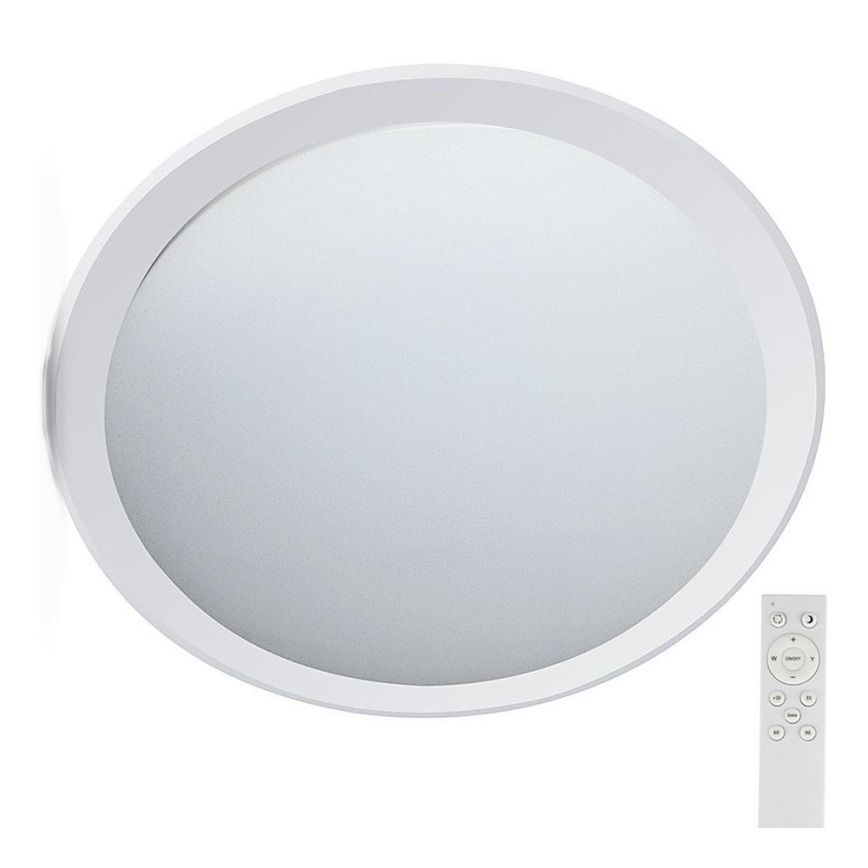 LED Pritemdomas lubinis šviestuvas LED/72W/230V 3000-6500K diametras 67 cm balta + nuotolinio valdymo pultas