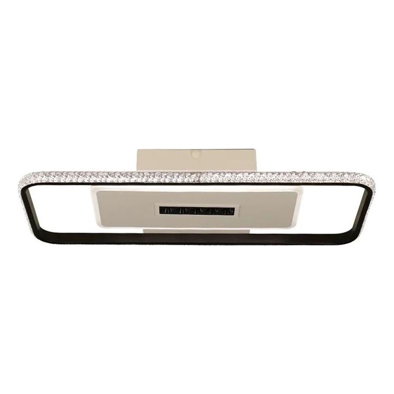 LED Pritemdomas lubinis šviestuvas LED/75W/230V 3000-6500K balta/juoda + nuotolinio valdymo pultas