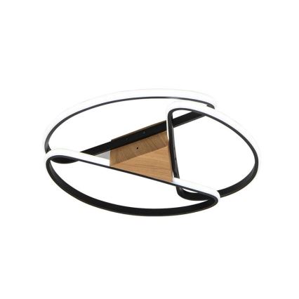 LED Pritemdomas lubinis šviestuvas LED/75W/230V 3000-6500K ruda/juoda + nuotolinio valdymo pultas