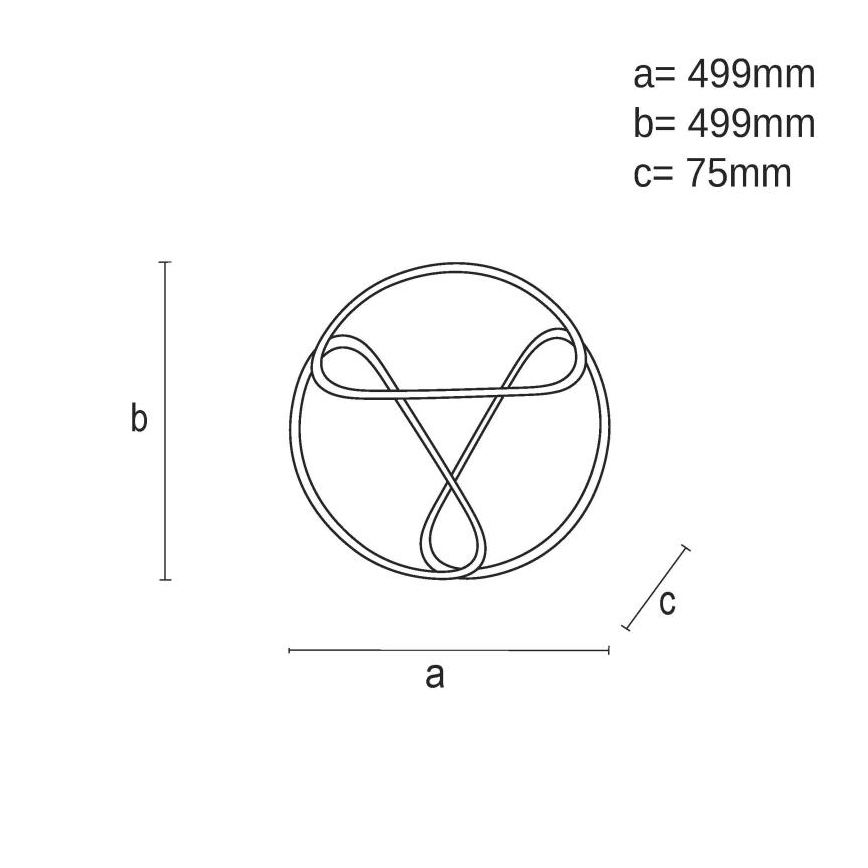 LED Pritemdomas lubinis šviestuvas LED/75W/230V 3000-6500K ruda/juoda + nuotolinio valdymo pultas