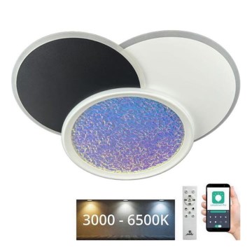 LED Pritemdomas lubinis šviestuvas LED/80W/230V 3000-6500K balta + nuotolinio valdymo pultas