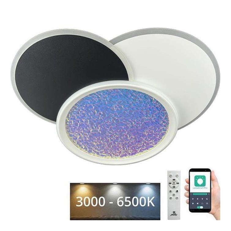 LED Pritemdomas lubinis šviestuvas LED/80W/230V 3000-6500K balta + nuotolinio valdymo pultas