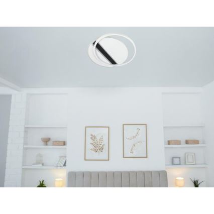 LED Pritemdomas lubinis šviestuvas LED/80W/230V 3000-6500K balta + nuotolinio valdymo pultas