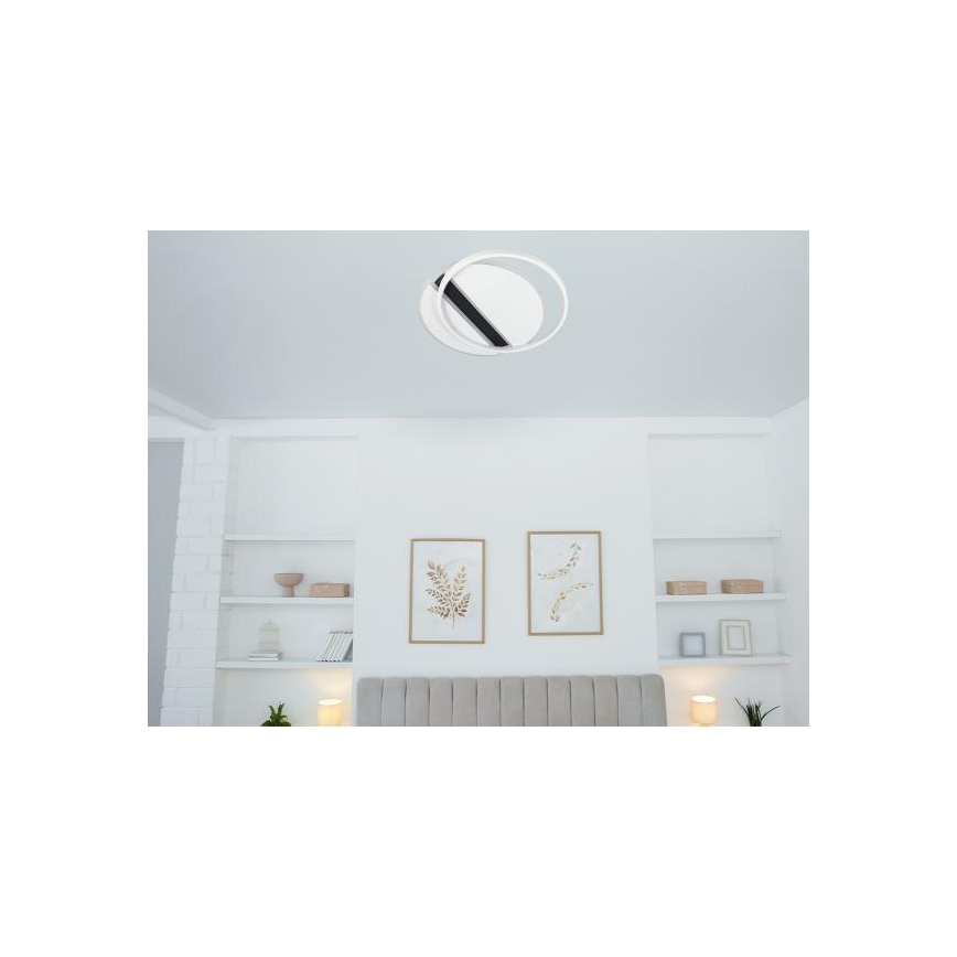LED Pritemdomas lubinis šviestuvas LED/80W/230V 3000-6500K balta + nuotolinio valdymo pultas
