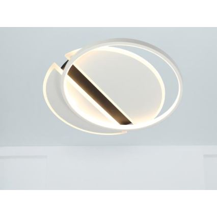 LED Pritemdomas lubinis šviestuvas LED/80W/230V 3000-6500K balta + nuotolinio valdymo pultas