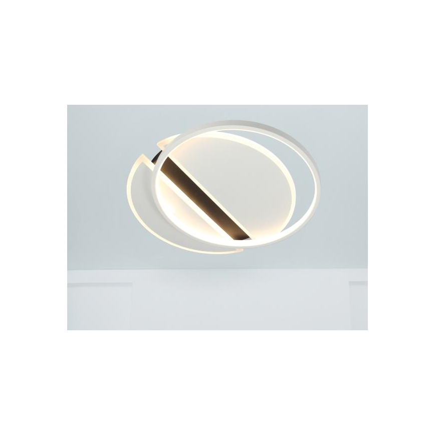 LED Pritemdomas lubinis šviestuvas LED/80W/230V 3000-6500K balta + nuotolinio valdymo pultas