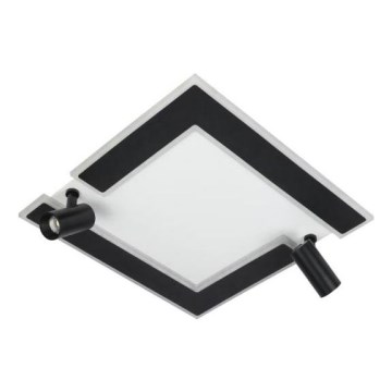 LED Pritemdomas lubinis šviestuvas LED/80W/230V 3000-6500K juoda + nuotolinio valdymo pultas