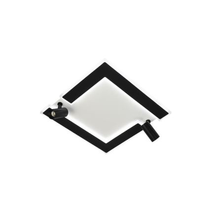 LED Pritemdomas lubinis šviestuvas LED/80W/230V 3000-6500K juoda + nuotolinio valdymo pultas
