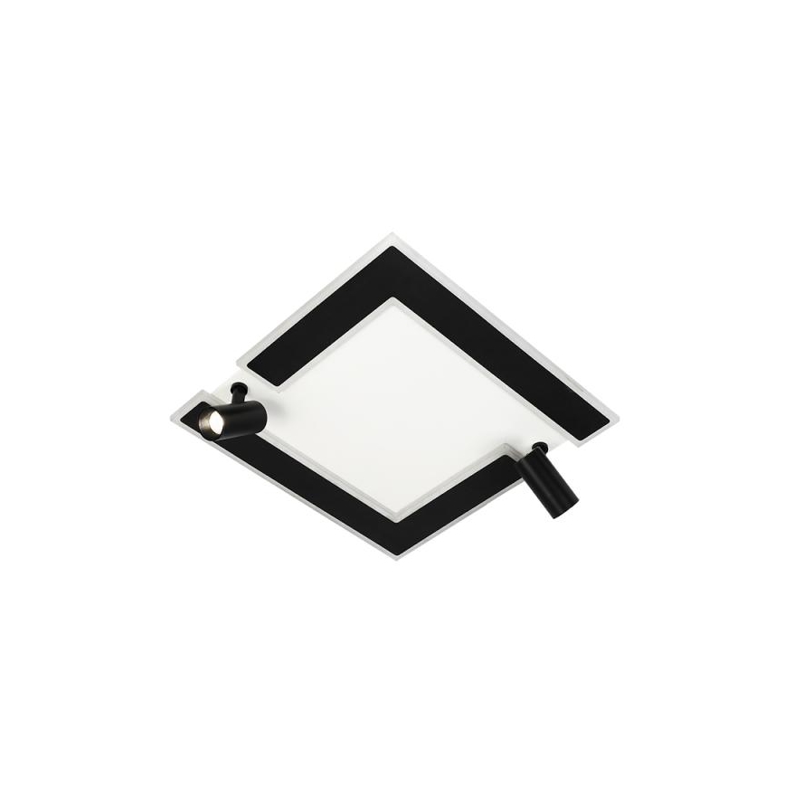 LED Pritemdomas lubinis šviestuvas LED/80W/230V 3000-6500K juoda + nuotolinio valdymo pultas