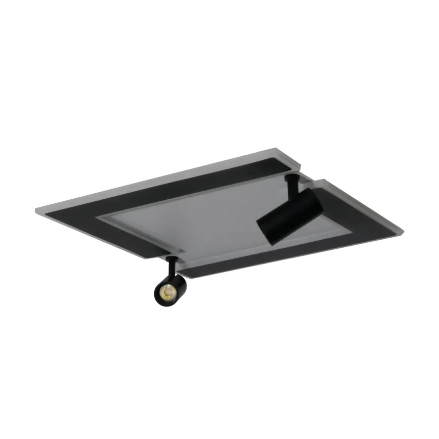 LED Pritemdomas lubinis šviestuvas LED/80W/230V 3000-6500K juoda + nuotolinio valdymo pultas