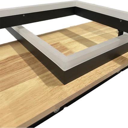 LED Pritemdomas lubinis šviestuvas LED/85W/230V 3000-6500K ąžuolas + nuotolinio valdymo pultas