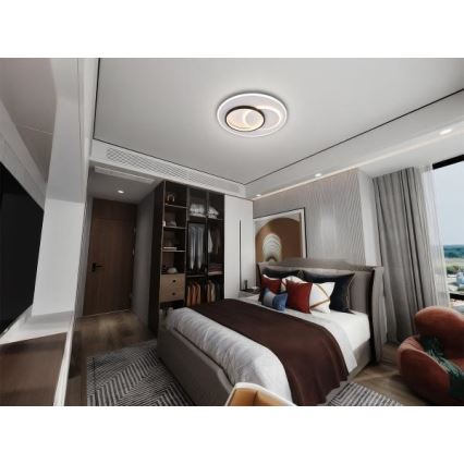 LED Pritemdomas lubinis šviestuvas LED/85W/230V 3000-6500K + nuotolinio valdymo pultas