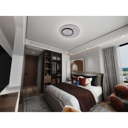 LED Pritemdomas lubinis šviestuvas LED/85W/230V 3000-6500K + nuotolinio valdymo pultas