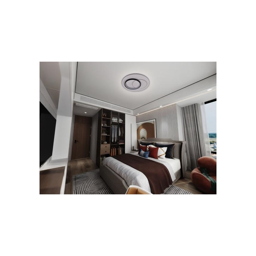 LED Pritemdomas lubinis šviestuvas LED/85W/230V 3000-6500K + nuotolinio valdymo pultas