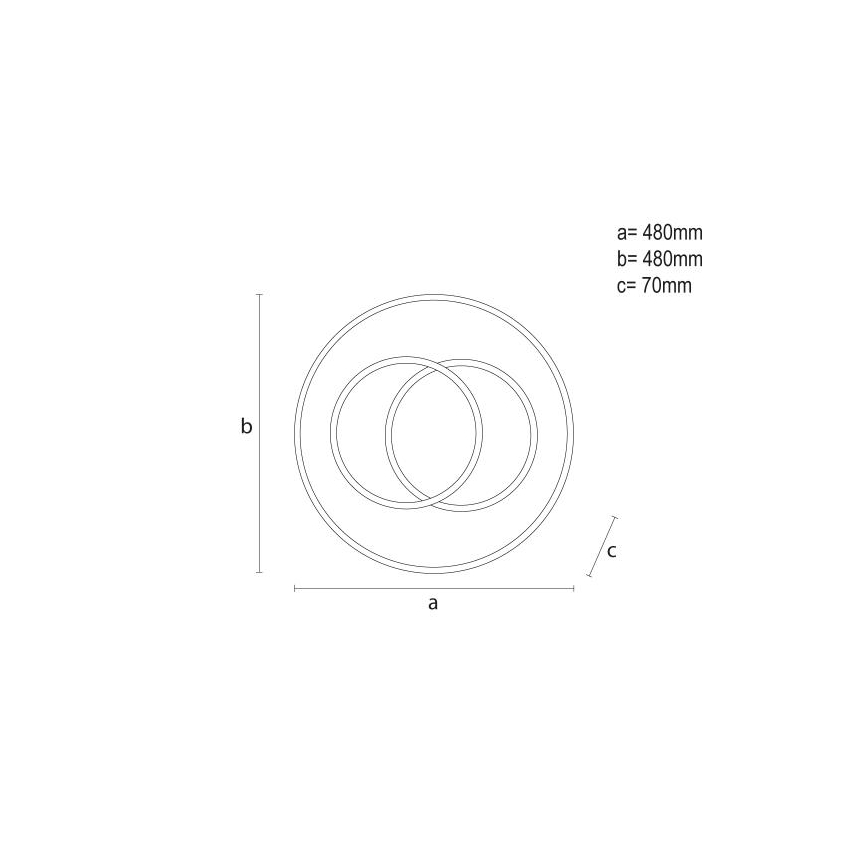 LED Pritemdomas lubinis šviestuvas LED/85W/230V 3000-6500K + nuotolinio valdymo pultas