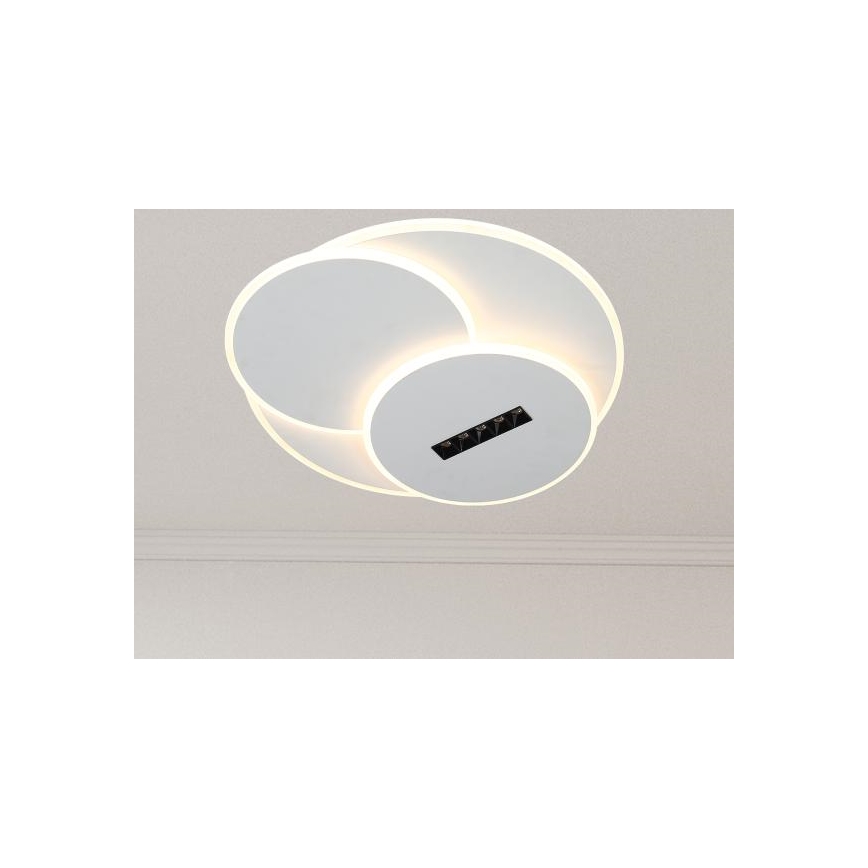 LED Pritemdomas lubinis šviestuvas LED/90W/230V 3000-6500K balta + nuotolinio valdymo pultas
