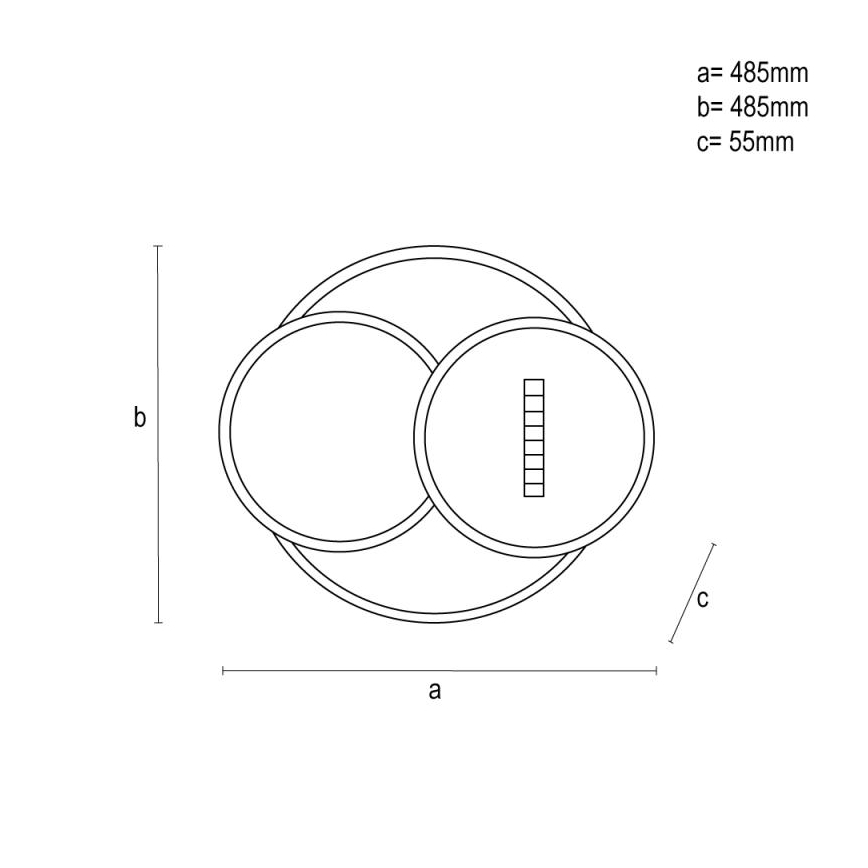 LED Pritemdomas lubinis šviestuvas LED/90W/230V 3000-6500K balta + nuotolinio valdymo pultas