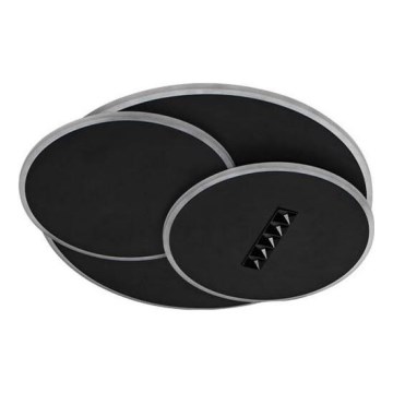 LED Pritemdomas lubinis šviestuvas LED/90W/230V 3000-6500K juoda + nuotolinio valdymo pultas
